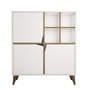 Hanah Home Pulse Armario Multiusos Blanco y Nogal
